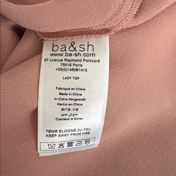 ba&sh Unity Ruffled Trim Blouse size 2 (M). - Picture 9 of 11